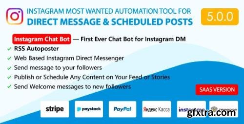 CodeCanyon - DM Pilot v5.0.0 - Instagram Chat Bot, Web Direct Messenger & Scheduled Posts - 23624241 - NULLED CodeCanyon - DM Pilot v5.0.0 - Instagram Chat Bot, Web Direct Messenger & Scheduled Posts - 23624241 - NULLED