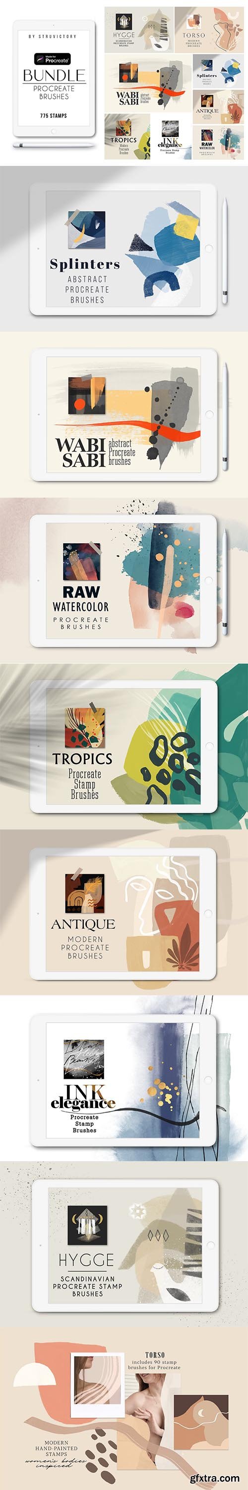 CreativeMarket - Procreate Stamp Brushes Bundle 5749468