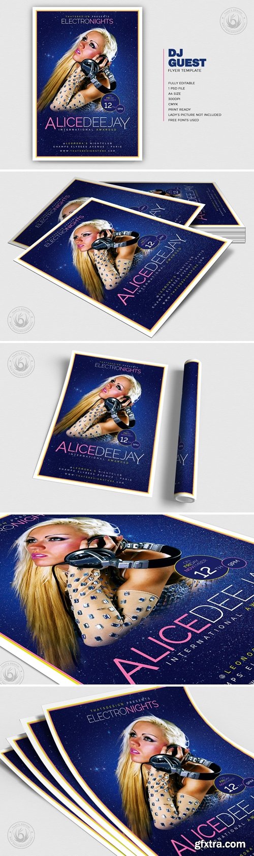 DJ Guest Flyer Template V8
