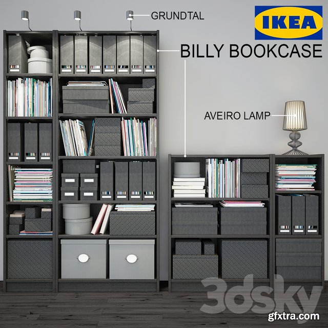 IKEA Billy Bookcase black » GFxtra