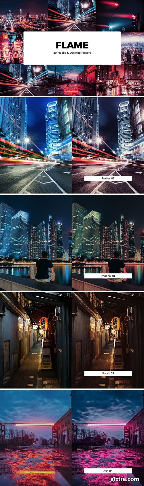 20 Flame Lightroom Presets & LUTs