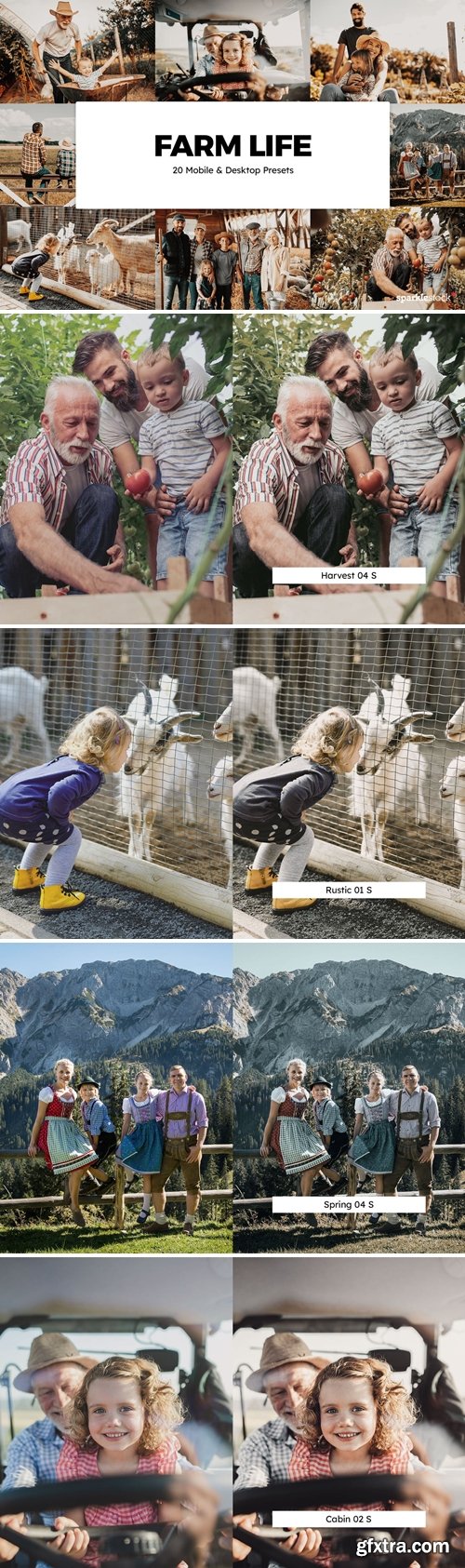 20 Farm Life Lightroom Presets & LUTs