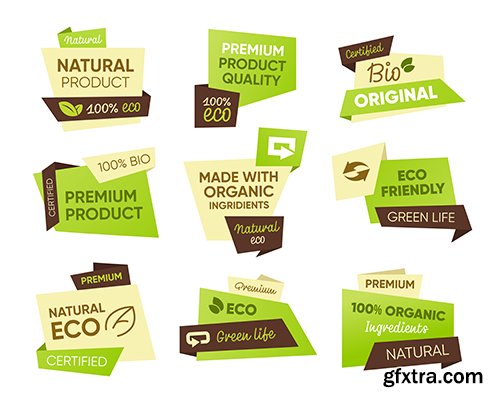 Eco food tags set