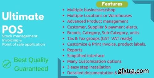 CodeCanyon - Ultimate POS v4.2 - Best Advanced Stock Management, Point of Sale & Invoicing application - 21216332 - NULLED
