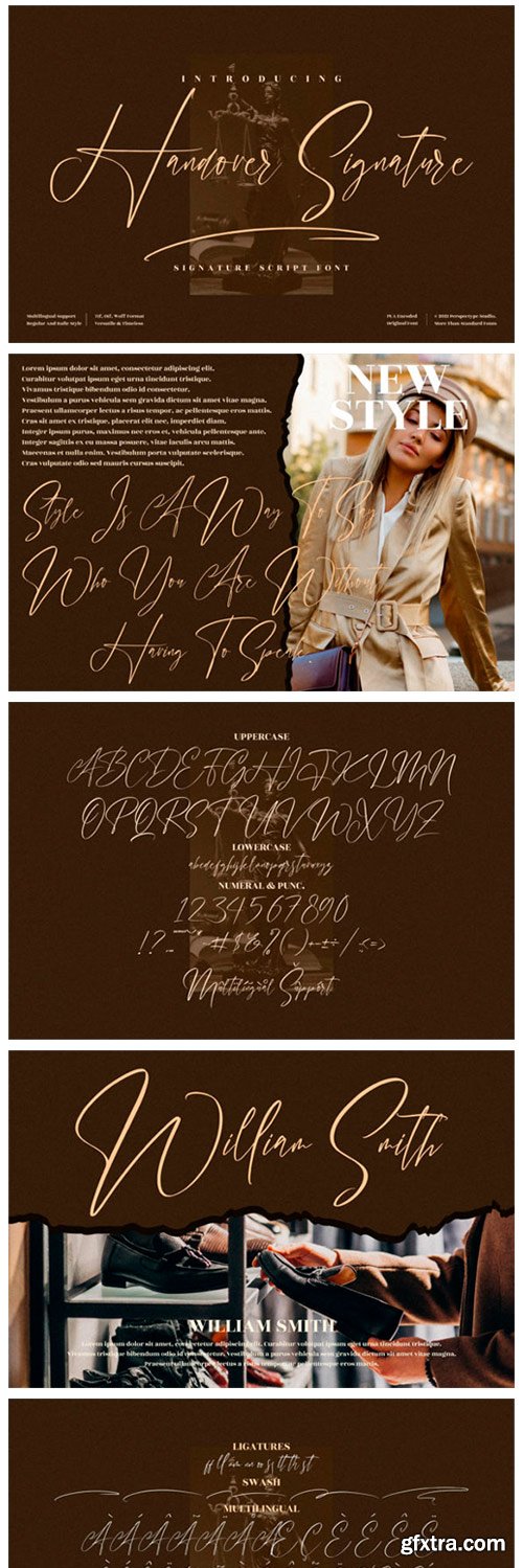 Handover Signature Font Handover Signature Font