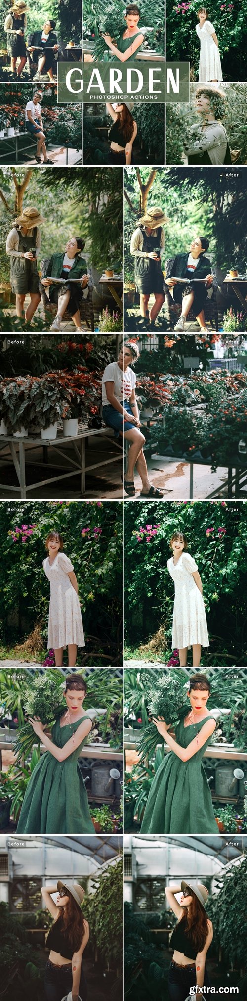 Garden Photoshop Actions