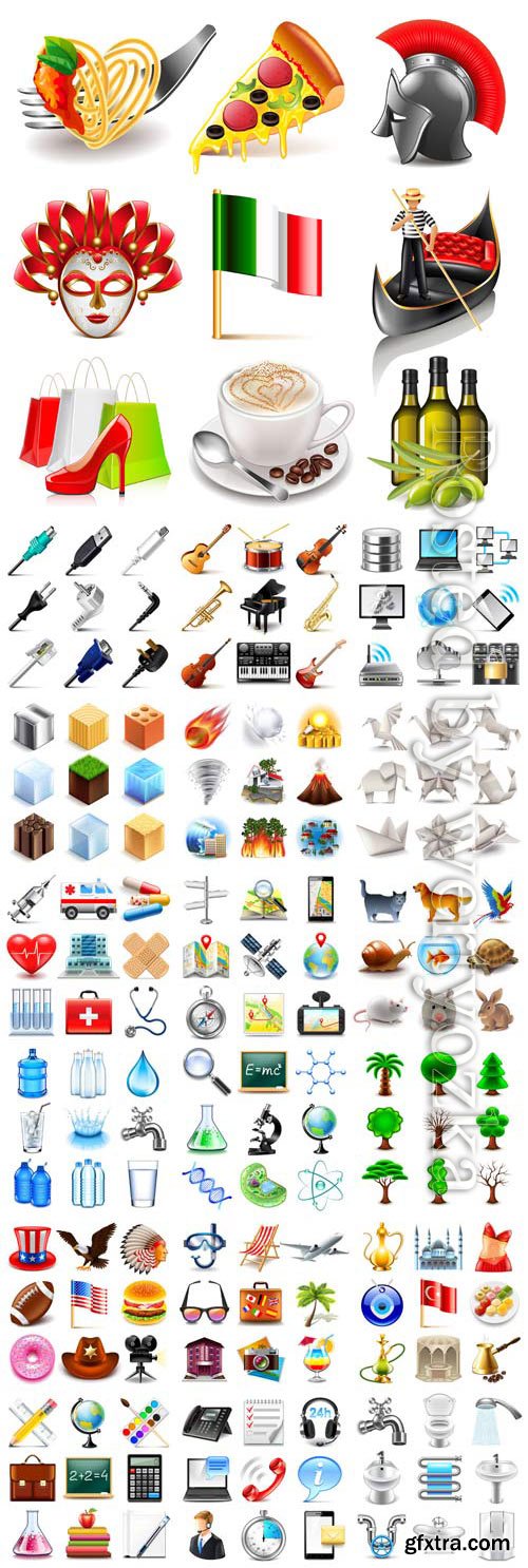Icons set in vector