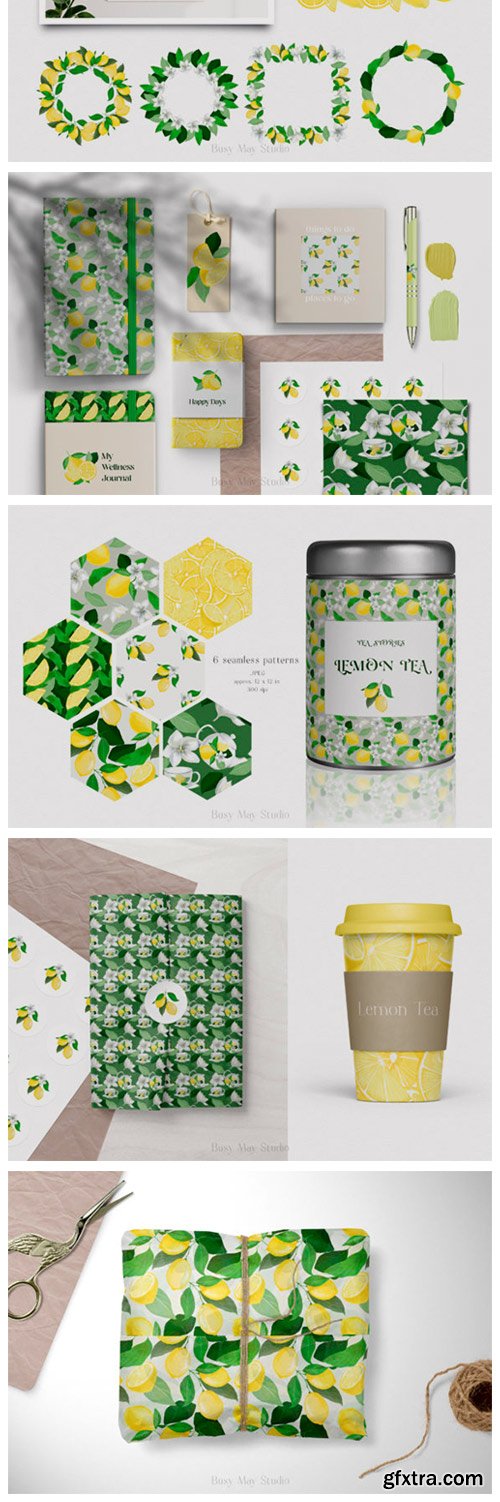 Lemon Gouache Illustrations and Patterns 11720804 Lemon Gouache Illustrations and Patterns 11720804