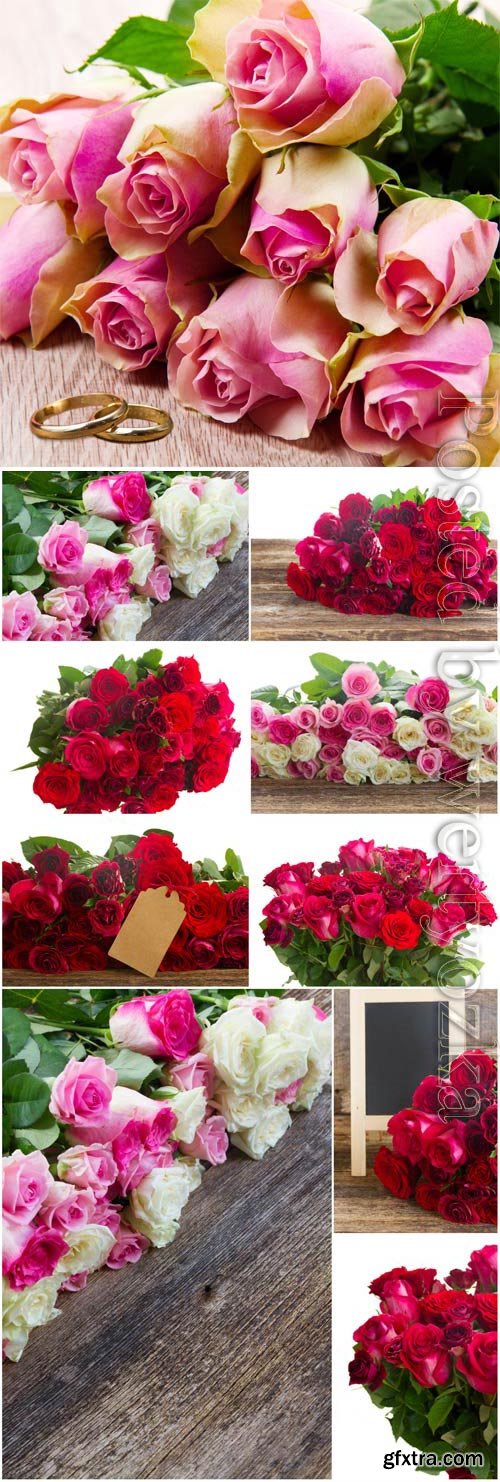 Bouquets of lovely roses stock photo Bouquets of lovely roses stock photo