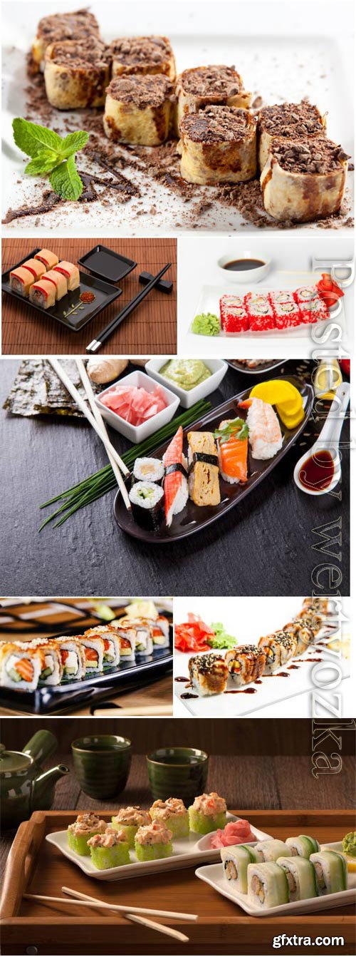 Sushi set stock photo