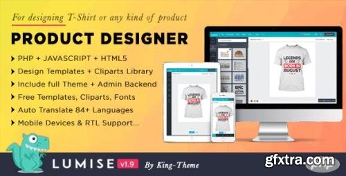 CodeCanyon - Product Designer for PHP Standalone | Lumise v1.9.6 - 21069158 CodeCanyon - Product Designer for PHP Standalone | Lumise v1.9.6 - 21069158