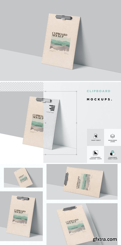 Paper Clipboard Mockups