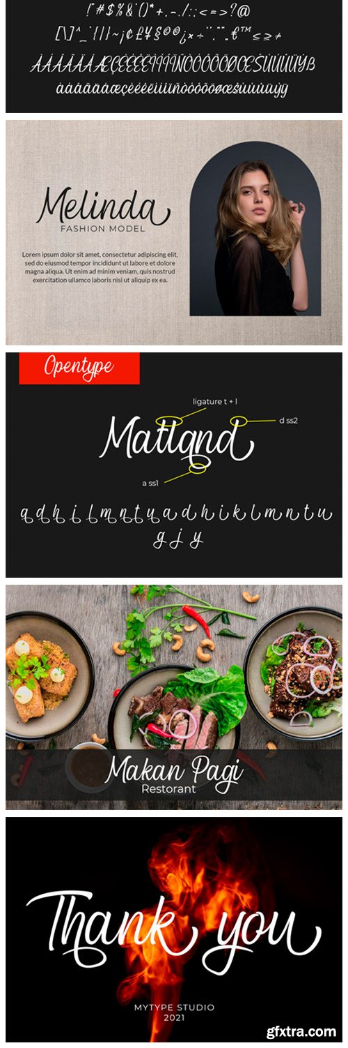 Blcak Matland Font Blcak Matland Font