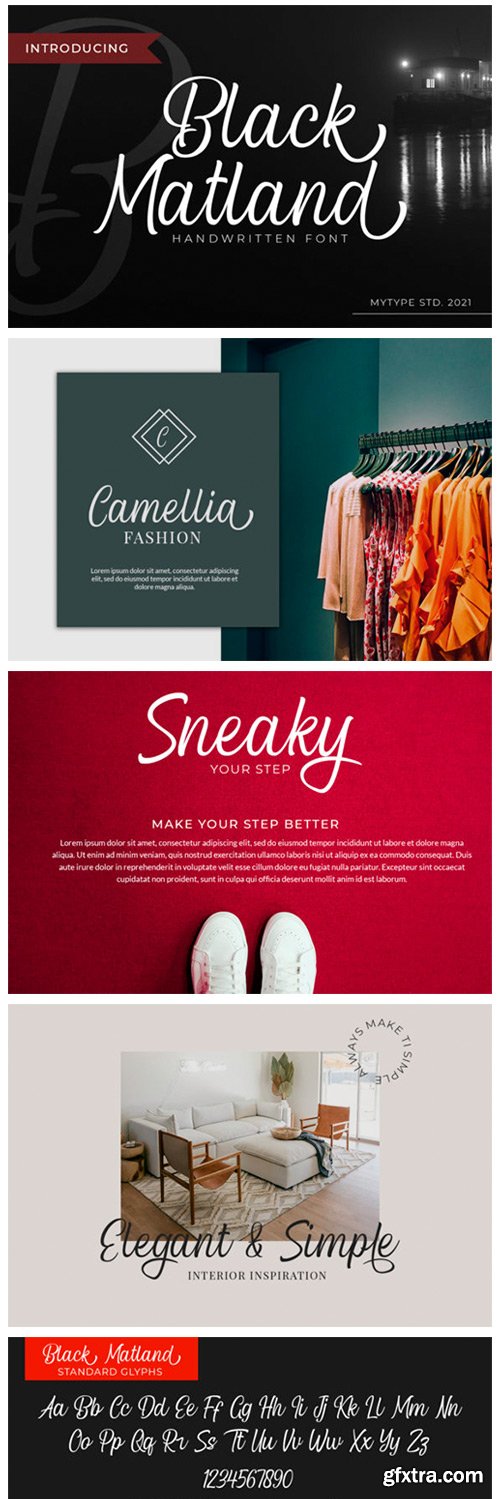 Blcak Matland Font Blcak Matland Font