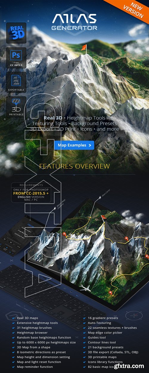 GraphicRiver - 3D Map Generator - Atlas - From Heightmap to real 3D map 22277498