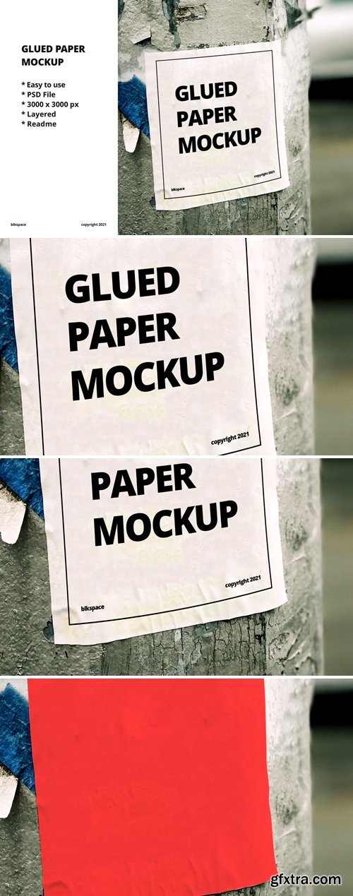 Glued Paper Mockup