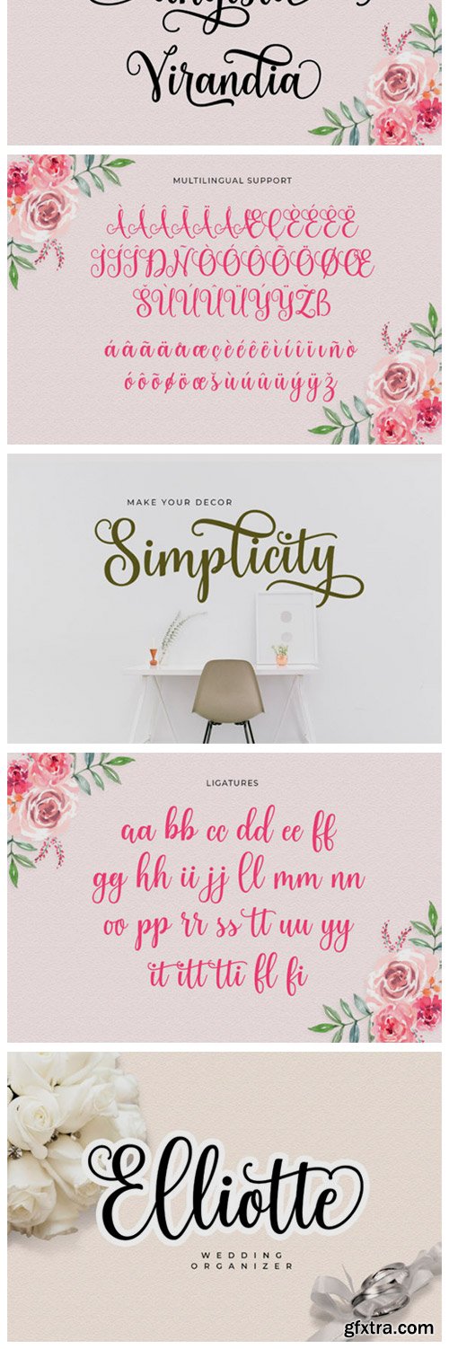 Angista Script Font Angista Script Font
