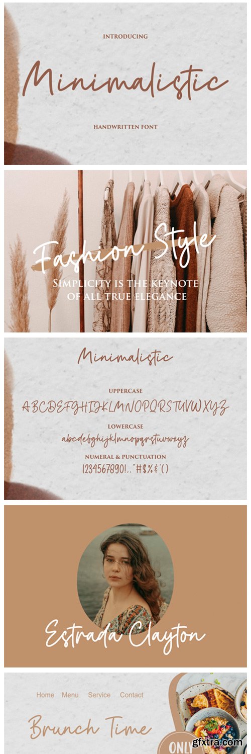 Minimalistic Font Minimalistic Font