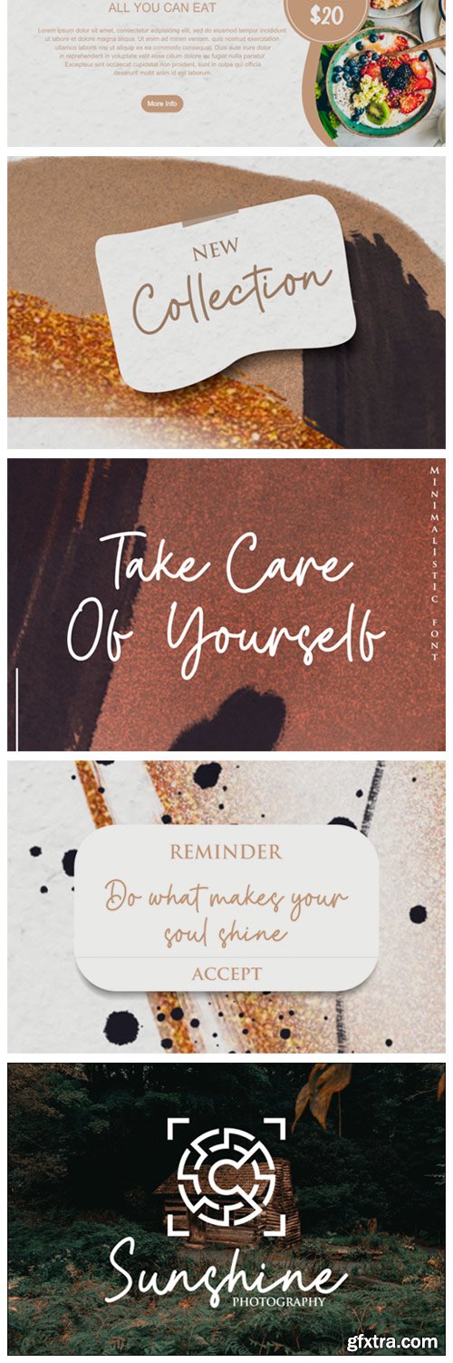 Minimalistic Font Minimalistic Font