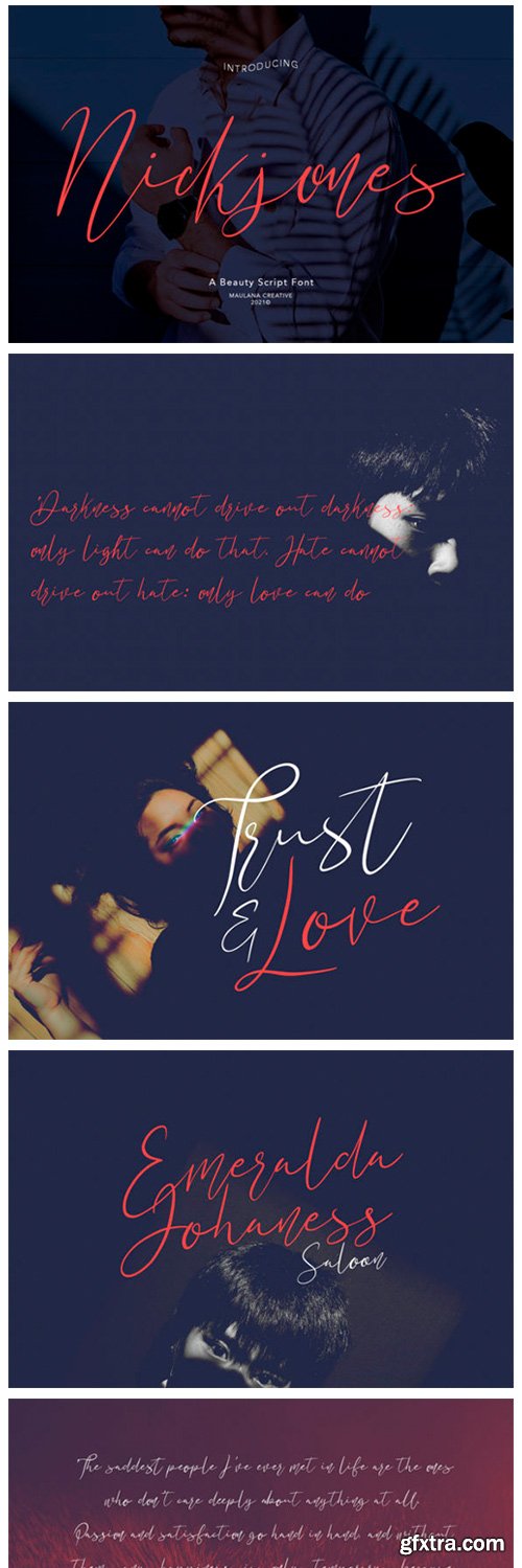Nickjones Font Nickjones Font