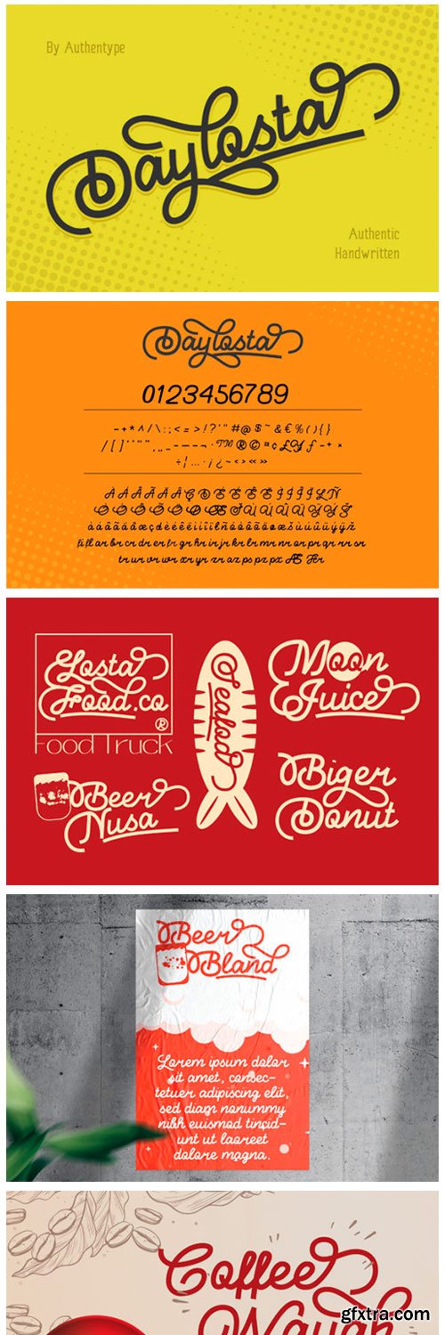 Daylosta Font Daylosta Font