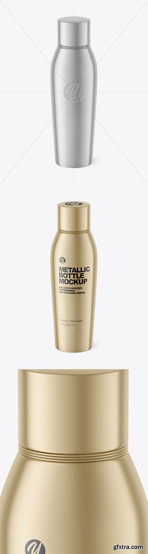 Metallic Bottle Mockup 81865 Metallic Bottle Mockup 81865