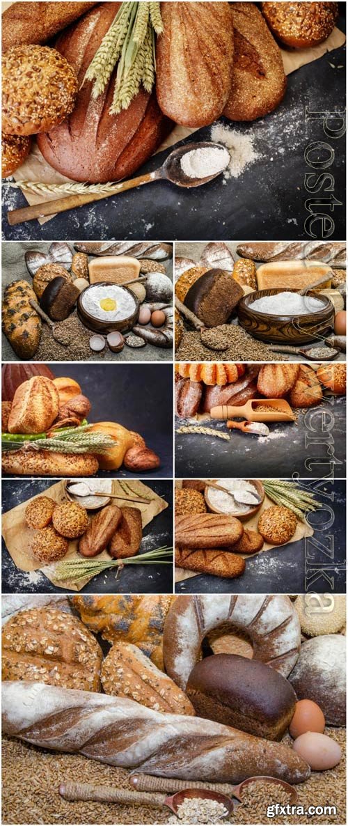 Bread flour and wheat stock photo Bread flour and wheat stock photo