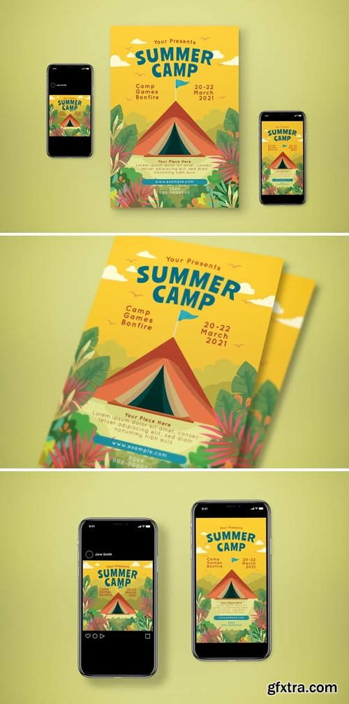 Summer Camp Flyer Set