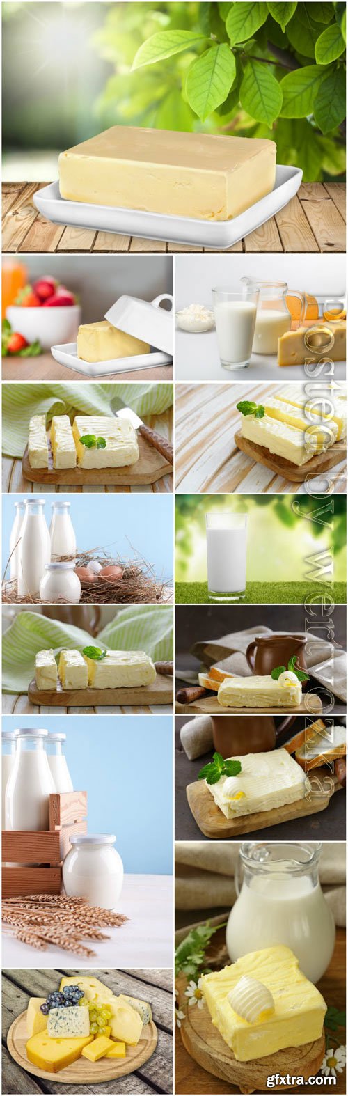 Butter and cheese, milk stock photo Butter and cheese, milk stock photo