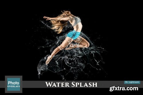 CreativeMarket - 130 Water Splash Photo Overlays 4667763