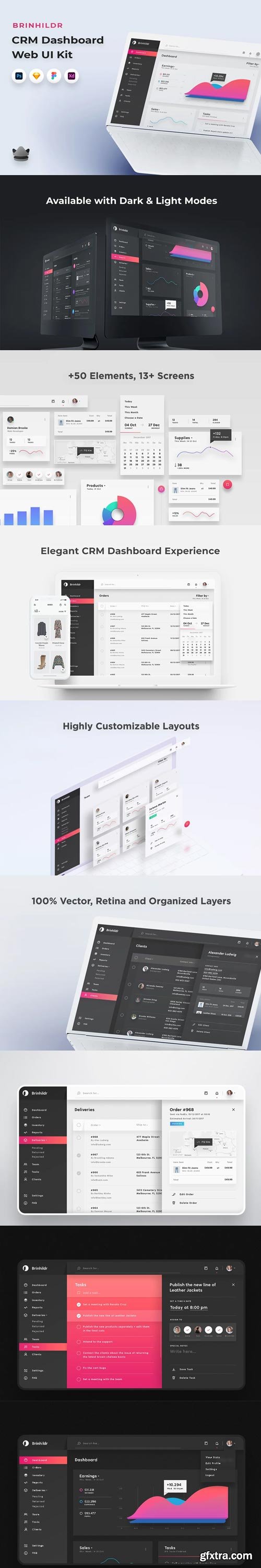 CreativeMarket - Brinhildr - Dashboard Web UI Kit - 2550106 CreativeMarket - Brinhildr - Dashboard Web UI Kit - 2550106