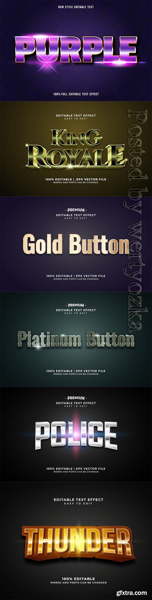 3d editable text style effect vector vol 396