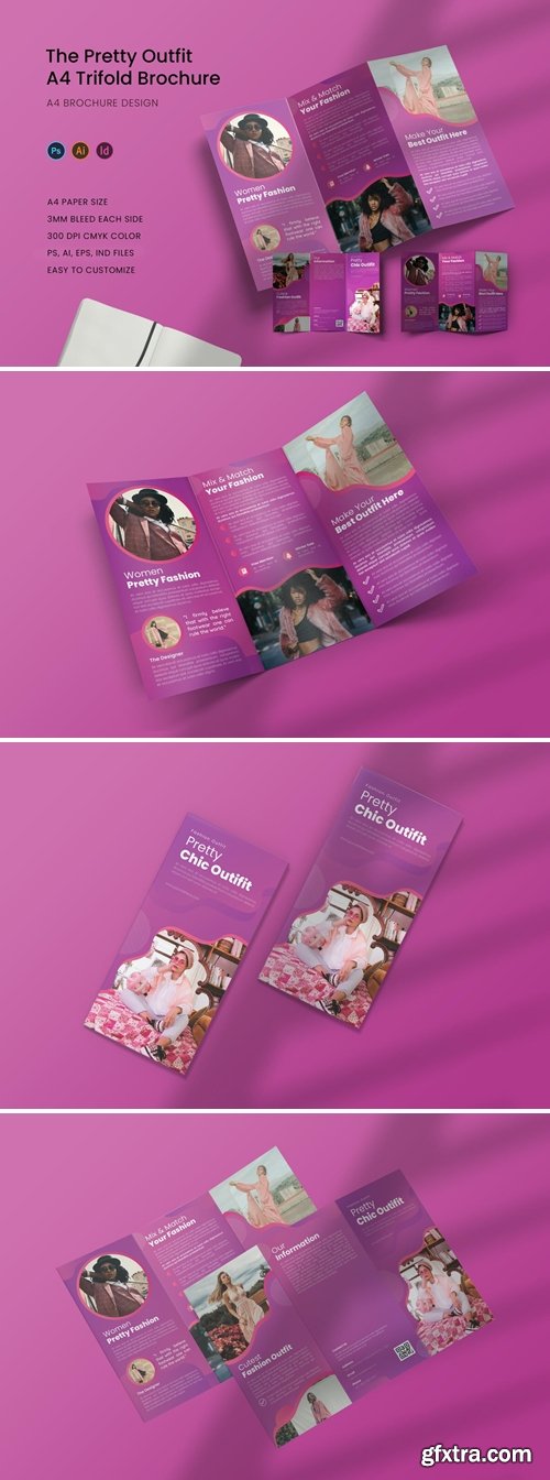 Pretty Outfit Trifold Brochure