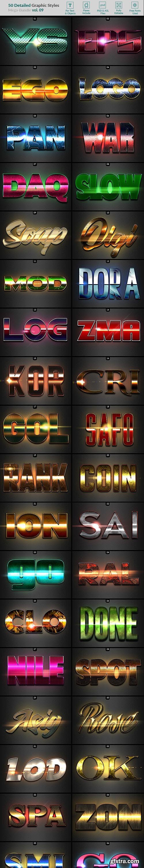 GraphicRiver - 50 Text Effects - Bundle Vol. 09 25672523