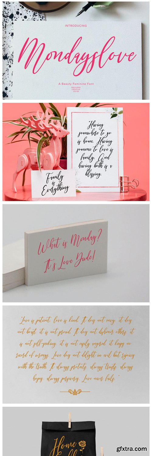 Mondayslove Font Mondayslove Font