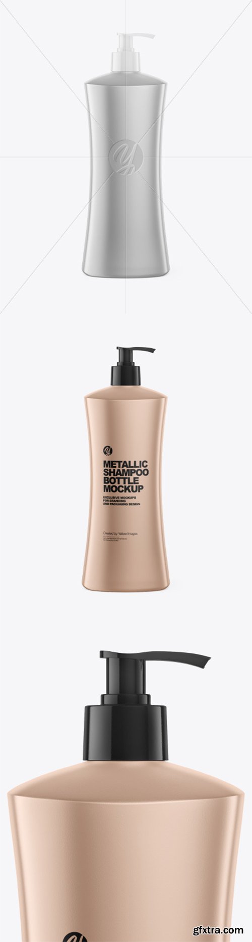Metallic Shampoo Bottle Mockup 82057 Metallic Shampoo Bottle Mockup 82057
