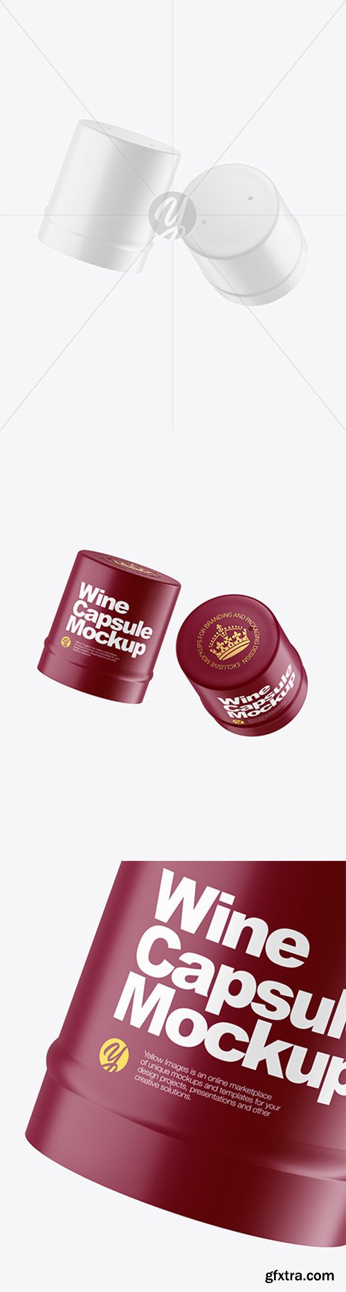 Two Matte Wine Capsules Mockup 82024 Two Matte Wine Capsules Mockup 82024