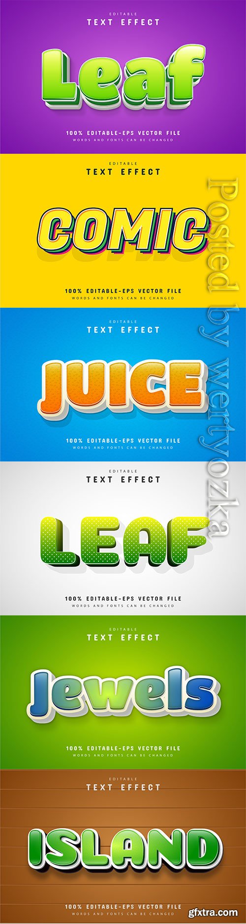 3d editable text style effect vector vol 406