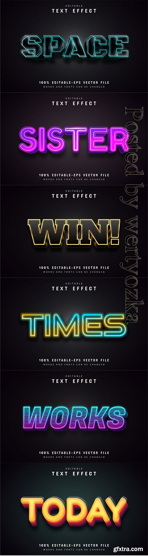 3d editable text style effect vector vol 411 3d editable text style effect vector vol 411