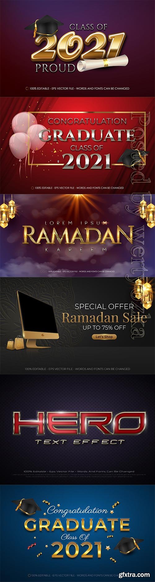 3d editable text style effect vector vol 414