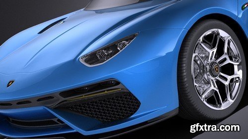 Lamborghini Asterion LPI 910-4 Concept 2017 VRAY - 3D Model