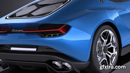 Lamborghini Asterion LPI 910-4 Concept 2017 VRAY - 3D Model
