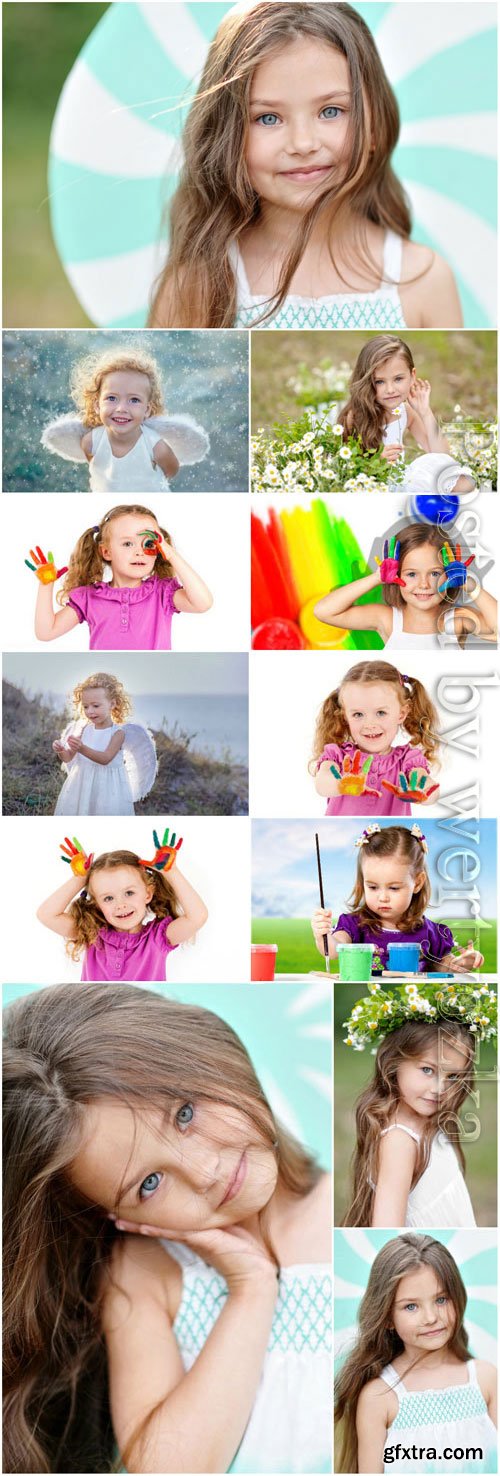 Little beautiful children stock photo Little beautiful children stock photo