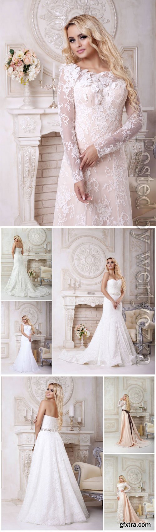 Bride in luxury wedding dress stock photo Bride in luxury wedding dress stock photo