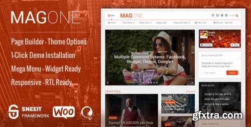 ThemeForest - MagOne v7.5 ­ Responsive Magazine & News WordPress Theme - 14342350