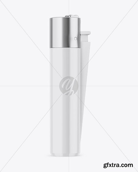 Glossy Plastic Lighter Mockup 82581