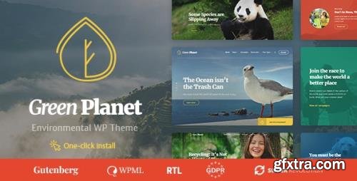 ThemeForest - Ecology & Environment WordPress Theme - Green Planet v1.0.9 - 21089437