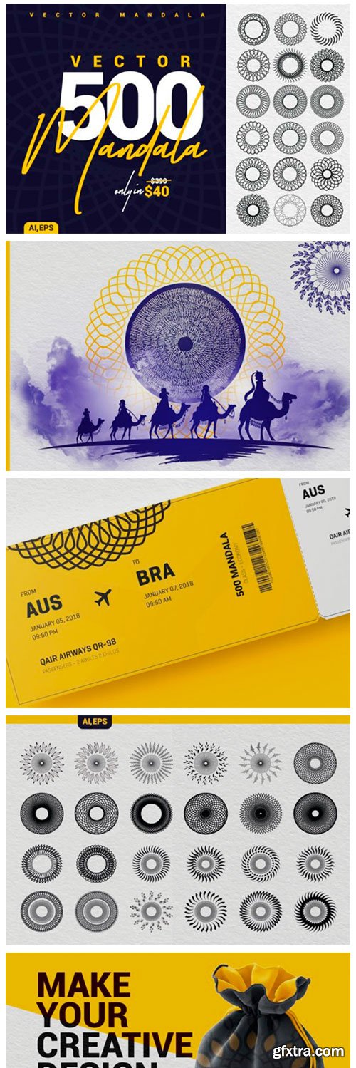 Collection of Modern Vector Mandalas 11627667 Collection of Modern Vector Mandalas 11627667