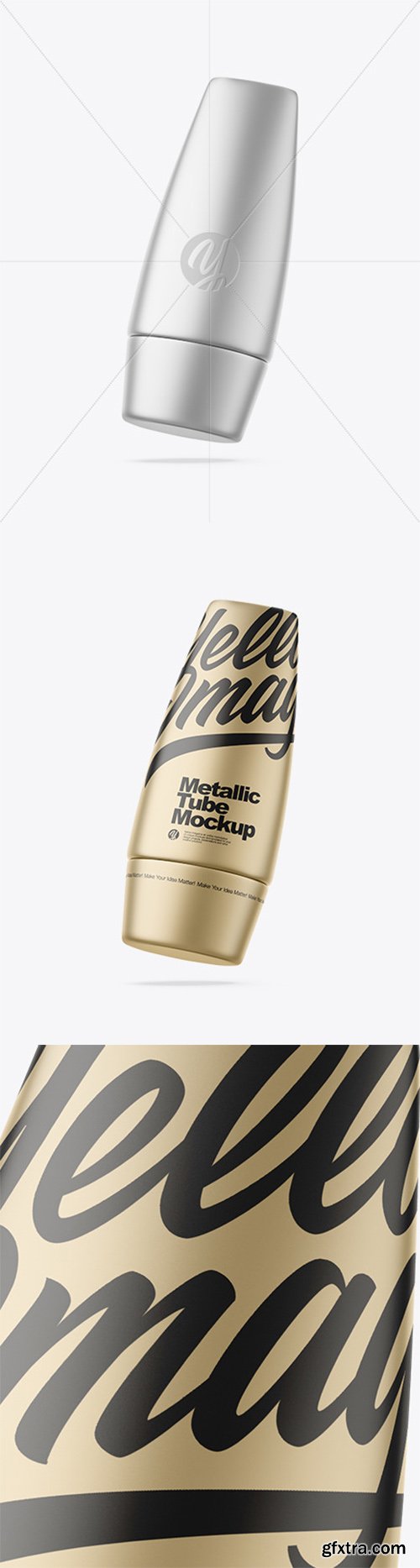 Matte Metallic Cosmetic Tube Mockup 82210