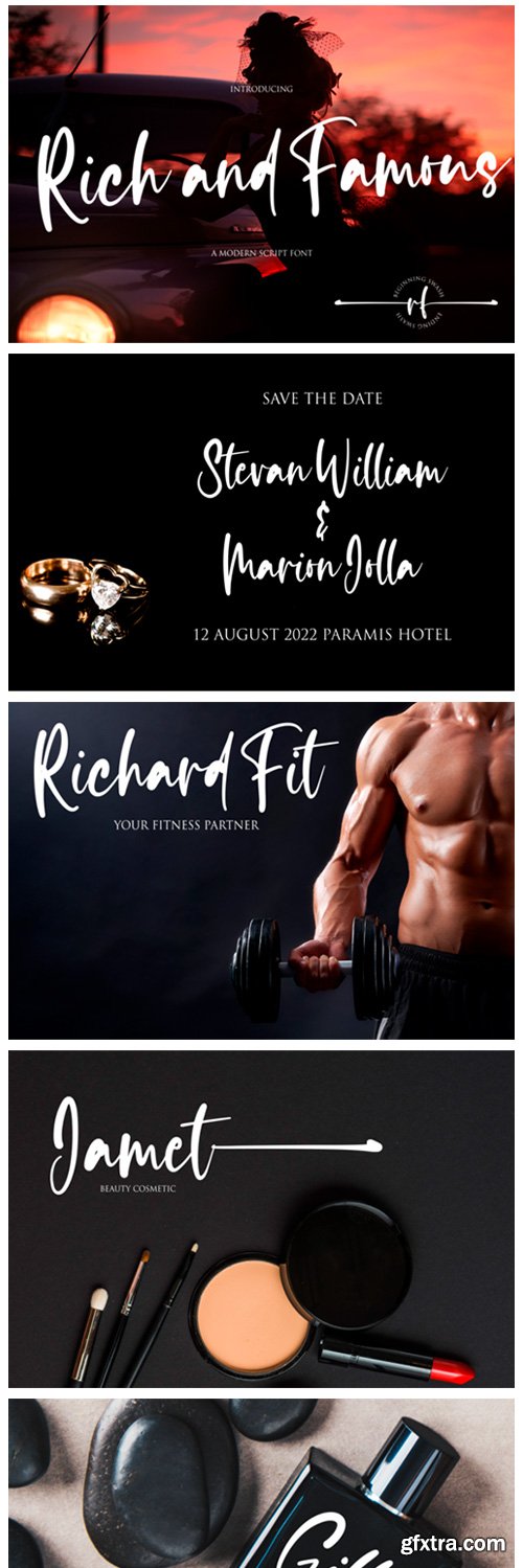Rich and Famous Font Rich and Famous Font
